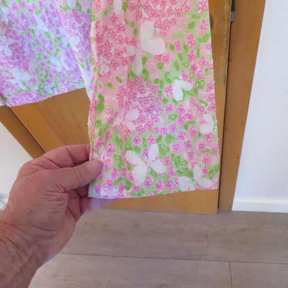 NWOT Lilly Pulitzer Pink Green Butterfly/Floral Tunic Size XL - Picture 3 of 5